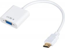 Кабель/переходник Behpex Адаптер HDMI-VGA, M-F 0,1м White