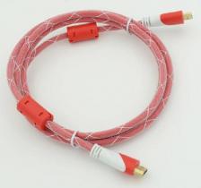 Кабель/переходник Behpex Кабель аудио-видео HDMI (m)/HDMI (m) 1.8м. феррит.кольца позолоч.конт. красный