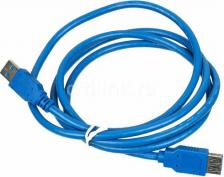 Кабель/переходник Behpex Кабель USB A-USB A, M-F 1,5м Blue