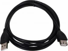 Кабель/переходник Bion Кабель удлинительный USB 2.0 A-A, 3м, черный [BXP-CCP-USB2-AMAF-030]