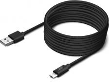 Кабель/переходник BoraSco Дата-кабель USB - Micro USB, 2А, 3м, черный