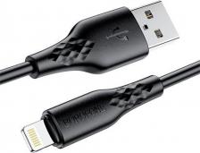 Кабель/переходник Borofone Дата-кабель USB 2.4A для micro USB BX48 ПВХ 1м Black