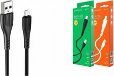 Кабель/переходник Borofone Кабель BX37 Wieldy USB - micro USB Black