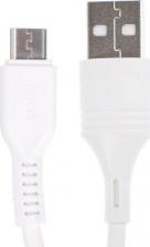 Кабель/переходник Borofone Кабель Bx51, Microusb - Usb, 2.4 А, 1 м, PVC оплётка, белый