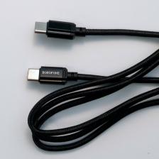 Кабель/переходник Borofone Кабель BX87 Type-C to Type-C 1M. Черный. Гарантия 3 месяца