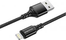 Кабель/переходник Borofone Кабель lightning - usb BX54 1 м черный