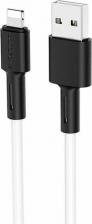 Кабель/переходник Borofone Кабель USB 2.0 A (m) - Lightning (m) 1м BX31 Silicone - Белый