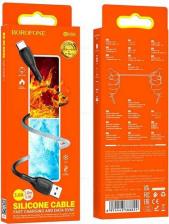 Кабель/переходник Borofone Кабель USB на Type-C BX86 (black)