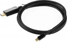Кабель/переходник Buro Кабель аудио-видео MDP-DP, miniDisplayport (m) - DisplayPort (m), 1.5м, GOLD, черный