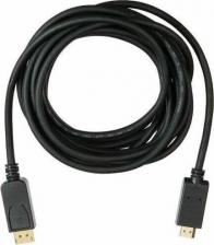Кабель/переходник Buro Кабель аудио-видео v 12 DisplayPort (m)-HDMI (m) 5м контакты позолото черный
