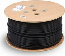 Кабель/переходник Cabeus Кабель витая пара SF/UTP 5e кат. 4 пары SFTP-4P-Cat.5e-SOLID-OUT-LSZH-UV 24AWG, медь, одножильный, универсальный (внеш./внутр