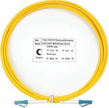 Кабель/переходник Cabeus Комм. шнур оптический Tight Buffer, Simplex Lc/lc, OS2 9/125, Lszh, 3м, O 2мм, синий хвостови
