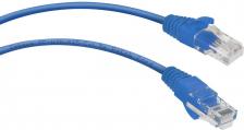 Кабель/переходник Cabeus Патч-корд U/UTP PC-UTP-RJ45-Cat.5e-2m-BL категория 5е, 2xRJ45/8p8c, неэкранированный, синий, PVC, 2м