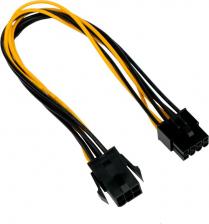 Кабель/переходник Cablexpert Аксессуар PCIe 6pin/F - PCIe 8pin/M 30cm CC-PSU-68-30CM