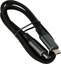 Кабель/переходник Cablexpert Аксессуар USB 4.0 Type-C - Type-C 1m Black CC-USB4-CMCM-BR-1M