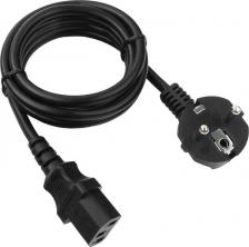 Кабель/переходник Cablexpert Кабель Euro-IEC-320-C13, 1.8 м, черный, сечение провода 3x1кв.мм, с заземлением, пакет