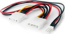 Кабель/переходник Cablexpert Кабель питания для вентилятора 12V, Molex - Molex + 3-pin 15cm CC-PSU-5