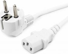 Кабель/переходник Cablexpert Кабель питания Schuko (M)-IEC-320-C13, 10A, 1.8м, белый