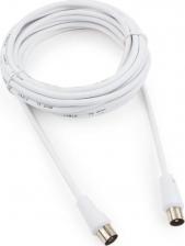 Кабель/переходник Cablexpert Кабель телевизионный, CCV-515-W-5M, Coaxial M/F, белый, 5м