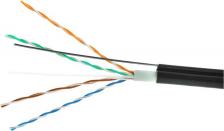 Кабель/переходник Cablexpert Кабель UPC-5051E-4-CU-OUTR кат.5E, 305м, 4 пары, 24AWG, многожильный, черный