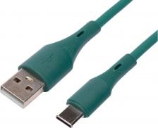 Кабель/переходник Cablexpert Кабель USB 2.0 CC-USB2S-AMCM-1M-GN AM/Type-C, 3А, 18Вт, QC3.0, силиконовый, медь, 1м, зеленый, пакет