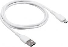 Кабель/переходник Carmega Кабель microUSB 1.0m white