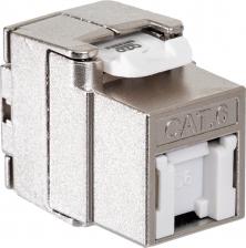 Кабель/переходник Datarex Модуль Keystone кат.6, STP, 1xRJ45, T568A/B, без инструмента, белый DR-510720