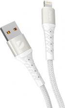 Кабель/переходник Deppa Кабель Lightning-USB Дата-кабель Armor USB-A – Lighting, 1 м, белый, 1 м белый