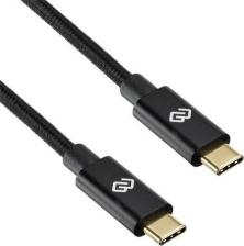 Кабель/переходник Digma Кабель Power Delivery 100W USB Type-C (m) USB Type-C (m) 1.5м черный