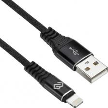 Кабель/переходник Digma Кабель USB A(m)-Lightning (m) 3м black