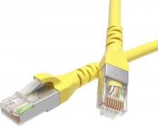 Кабель/переходник DKC Патч-корд RJ45 - RJ45 вилка-вилка 0.5м (RN6FU4505YL) желтый