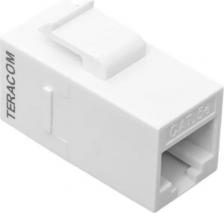 Кабель/переходник EKF Адаптер проходной Keystone RJ45-RJ45 кат.5E неэкранир. TERACOM бел. TRC-INLC-KSTN-5EUTP-WH