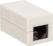 Кабель/переходник EKF Адаптер проходной RJ45-RJ45 кат.5E неэкранир. TERACOM бел. TRC-INLC-2RJ45-5EUTP-WH
