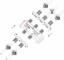 Кабель/переходник Эра D-F-03 Делитель ТВ 4 ответвления под F разъём 5-1000 МГц упаковка 1 шт., цена за 1 шт