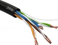 Кабель/переходник Эра UL-4-PE Кабель витая пара SIMPLE U/UTP 4x2x24AWG Cat5e CU PE OUTDOOR 305м, цена за 1 шт