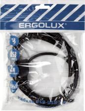 Кабель/переходник Ergolux Аксессуар USB АМ -USB AF 2m Black ELX-EC01P-USB