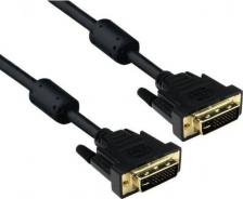 Кабель/переходник Exegate Аксессуар DVI 25M-25M Dual Link 1.8m 2 фильтра 191094