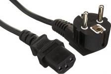 Кабель/переходник Exegate ES281003RUS Кабель питания Special PC-5S Евровилка угловая Schuko->С13 3 0.75mm2, CCA, черный, 5м