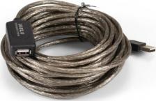 Кабель/переходник Exegate EX294767RUS Удлинитель активный USB2.0-repeater EX-UAE-AMAF-10.0 Am Af, 10м