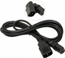 Кабель/переходник Exegate Кабель Power EC-3P IEC 320 C13 - C14 VDE-250V-3x0.5mm 6A 3m Black EP280627RUS