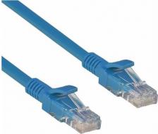 Кабель/переходник Exegate Кабель витая пара UTP-RJ45-RJ45-5e-0,5M-LSZH-BL 5e 0,5 м