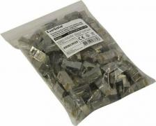 Кабель/переходник Exegate Коннектор PL45-C5-8P8C-SH-100 RJ-45 Кат.5e под одножильный кабель, экранированный, золотое напыление EX293764RUS