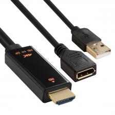 Кабель/переходник Exegate Конвертер HDMI-DisplayPort EX-A-HDMIM-DPFU2-0.15
