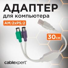 Кабель/переходник Gembird Конвертер USB Am-2xPS/2 UAPS12