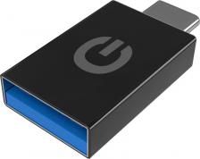 Кабель/переходник Gerffins Адаптер USB-A/Type-C (черный)