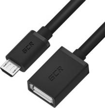 Кабель/переходник GreenConnect Адаптер переходник OTG 0.5m USB 2.0, microB 5pin/AF