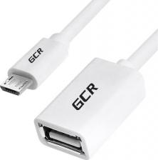 Кабель/переходник GreenConnect Адаптер переходник OTG 1.0m USB, microB 5pin/AF, черный, 28/28 AWG, морозостойкий