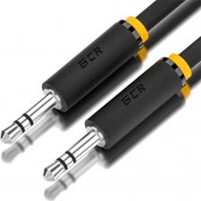 Кабель/переходник GreenConnect Кабель аудио jack 3,5mm/jack 3,5mm черный, 1.0 м., -AVC1114-1.0m