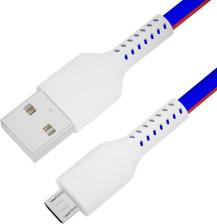 Кабель/переходник GreenConnect Кабель micro usb - usb GCR-UAQC10 1 м белый, красный, синий