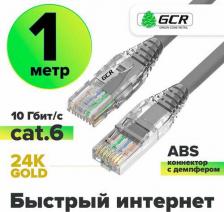 Кабель/переходник GreenConnect LAN кабель UTP cat 6 для подключения интернета 10 Гбит/с RJ45 серый 1.0м